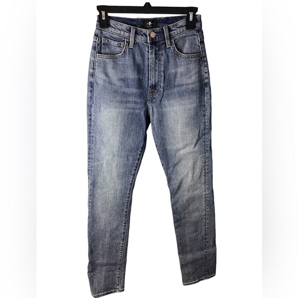 7 for All Mankind High Rise Easy Slim Jeans Size 25